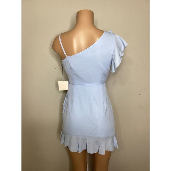 New. SUPERDOWN light blue wrap dress - Picture 11 of 13